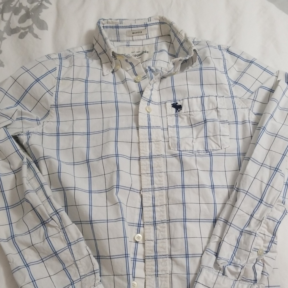 Abercrombie boys button down shirt